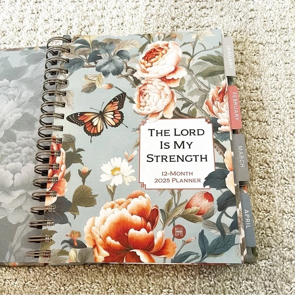 The Lord Is My Strength 2025 Planner: 12-Month Weekly Planner Calendar Religious